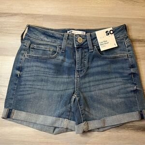 NWT SO Juniors Blue Denim Shorts